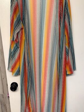 Crazy train Striped Multicolor long cardigan